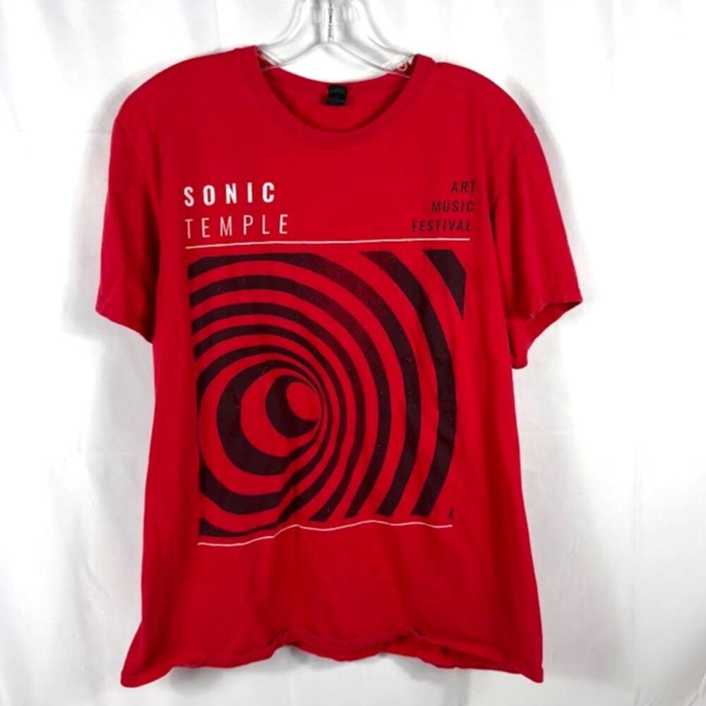 Sonic Temple 2019 L T-Shirt Foo Fighters SOAD Disturbed Music Festival